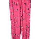 Gap Body Women's Pink Floral Print Elastic Waist Pajamas Loungewear Pants Sz M Photo 0
