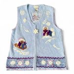 White Stag Vintage Christmas Bear Sweater Vest Photo 0