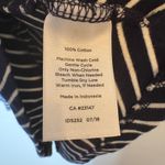 Talbots Striped Knit Top Navy Blue White Chevron Mock Neck Size Large Petite Photo 6