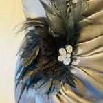 Betsy and Adam  Women's Strapless Feather Brooch Dress Photo 1