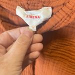 Xirena Women's Two Piece Cotton Gauze Rust Orange Cowl Neck Drawstring Size S/M Brown Photo 6