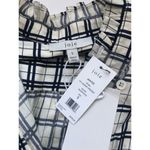 Joie NWT  Mintee Ruffle Blue and White Windowpane Shirt Photo 10