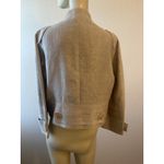 Per Se #11 Women's Flax and Gold Linen Jacket by , Sz: 8 Photo 1