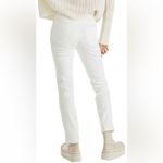 Free People  Lydia Embossed Slim Straight Leg Jeans White Size 24 NEW Photo 4