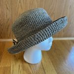 CORROBOREE Australia‎ Natural Woven Wide Brim Floppy Sun Raffia Hat Foldable Med Tan Photo 1