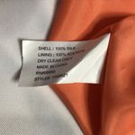 Shoshanna Womens One Shoulder Mini Shift Dress Coral Silk Pleated Size 2 Small Photo 4