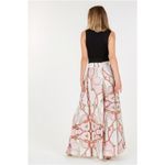 High Waist Wide Leg Printed Palazzo Pants Size L Photo 6