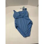 Kindred Bravely One Piece Henley Maternity Swimsuit Azure Blue Size Small New Photo 6