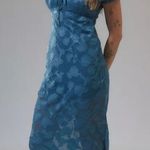 Urban Outfitters  Y2K coquette fairy boho Becca blue summer floral midi dress xs Photo 1