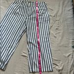 ZARA  Black and White Striped Wide Leg Pants Photo 5