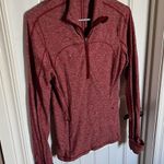 Lululemon Run Briskly 1/2 Zip Heathered Core Red Photo 8