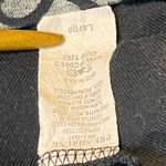 Katina Marie Women's whimsical Peacock Print Long Sleeve Top Black Large Gray Photo 5