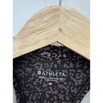 Athleta  Shanti Jacquard Crop Tank Top Women's Medium Black Brown Yoga Activewear Photo 6