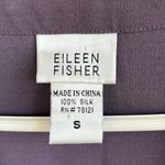 Eileen Fisher EUC One Button Silk Top Deep Lavender Size Small Photo 1