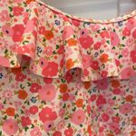 Pink Lily  Floral Ruffle Swimsuit Photo 1