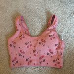 Aerie  Pink Floral Sports Bra Photo 0