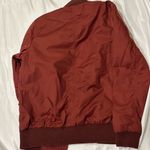 Abercrombie & Fitch Abercrombie Fitch Dark Red Bomber Jacket Photo 3