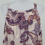 NWT Band of the Free Paisley Maxi Dress Tier Summer Vacation Resort Cruise Sz S Purple Photo 2