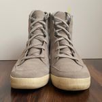 Sorel  Out N About Wedge Sneaker Gray Suede Photo 3
