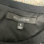 Toccin Sequin Crop Top Black Crewneck Sleeveless Glam Blouse Women’s Size S Photo 2