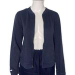 Abercrombie & Fitch Jacket Large Y2K School Girl Prep College Varsity Blue Photo 0