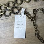 Gold Chain Belt Rhinestone Circle Link Statement Dark Glam Punk Rock Size L/XL Photo 3