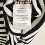 Monteau Los Angeles Striped Sleeveless Bodysuit XS Black White Ribbed Stretch Photo 5