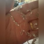 NWT Maritza’s Bridal Veils Beaded Floral White Bridal Veil with comb Photo 7