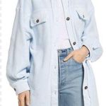 Free People Ruby Jacket Crisp Morning Blue Size Medium Oversized READ Photo 0