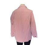 ZARA Pink Corduroy Jacket Women’s M Oversized Button Front Shacket 100% Cotton Photo 1