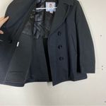 Sterlingwear Anchor Collection Military Navy Wool Blend Peacoat Black Size 12 Photo 8