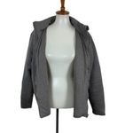 Three Dots  Gray Full Zip Puffer Jacket Heather Pavement XL Lightweight Quilted Photo 2