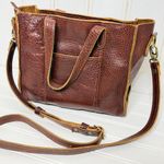 Portland Leather Goods Lola Tote Pebbled Leather Bag Brown Photo 6