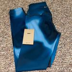 Womens New  Nike Yoga Dri-FIT Marina Blue High-Waist Leggings Photo 10
