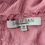 Sweet Rain Women's pink lace boho peasant peplum blouse size 3x Photo 5