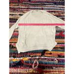 Lisa Todd Sweater Cream Loop Knit Sleeves And Pockets Size S 100% Cotton Photo 5