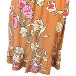 DR2 by Daniel rain burnt orange floral smocked mini dress boho chic Photo 4