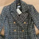 Ramy Brook Ramey Brook - Marsha Tweed Blazer in Green & Gold Photo 1