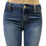 Morgan De Toi Paris Designed Vintage Denim Gold Embellished Ankle Crop Jeans 4 Blue Photo 3