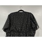 Bloomchic Black Silver Heart Short Sleeve Dress US 18 Photo 4