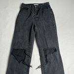 PacSun  Distressed Dad Jean in Black Photo 3