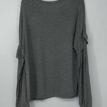 gilligan and o'malley GRAY STRETCH CHIC LOUNGE TOP MEDIUM Photo 1