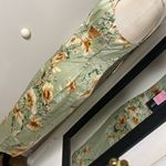 Pretty Little Thing PLT SAGE GREE FLORAL PRINT BUTTON DOWN STRAPPY MIDI DRESS Floral SILKY SEXY Photo 8