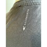 ALLSAINTS Charcoal Grey V Neck Short Sleeve T Shirt Womens Size Small Tie Detail Gray Photo 4