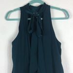 The Jetset Diaries Deep Emerald Imperial Sleeveless Chiffon Mini Dress Small Photo 9
