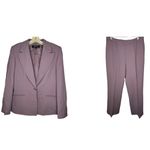 Vintage Kasper‎ Polyester Pantsuit NWT with Scarf Purple Size 12 Photo 1