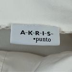 Akris Punto  Cotton Stretch Cream Button Down Shirt Mesh Detail Sleeves S Photo 4