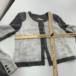 CAbi Jacket Womens Medium Gray Moto Cropped Knit Stretch Blazer 211 Photo 5