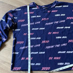 Grayson Threads  Blue Love Quotes Shorts & Long Sleeve Pajama Set Size Large Photo 5