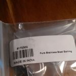 Simulated Red Diamond Stainless Steel Lever Back Earrings Photo 13